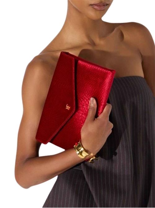 Pochette in velluto stampa cocco Elisabetta Franchi | BS27A67E2CG5